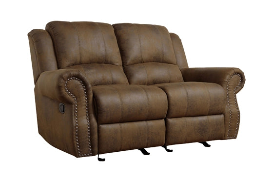 Sir Rawlinson Buckskin Brown Upholstered Sofa & Loveseat Set