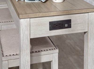 Skempton Counter Height Dining Storage Table