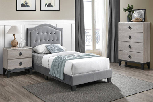 Twin Grey Bed
