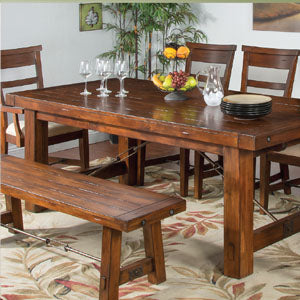 The solid mahogany Tuscany Collection (1Table,4 chairs,1 bench) Extra chair $199 bench $ 329