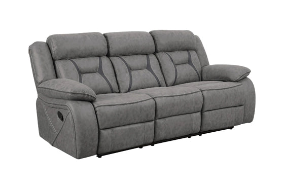 Higgins Dark Grey Upholstered Sofa & Loveseat set