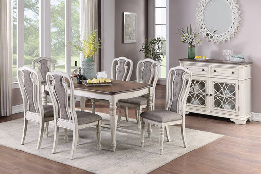 Detailed White & Grey Chairs