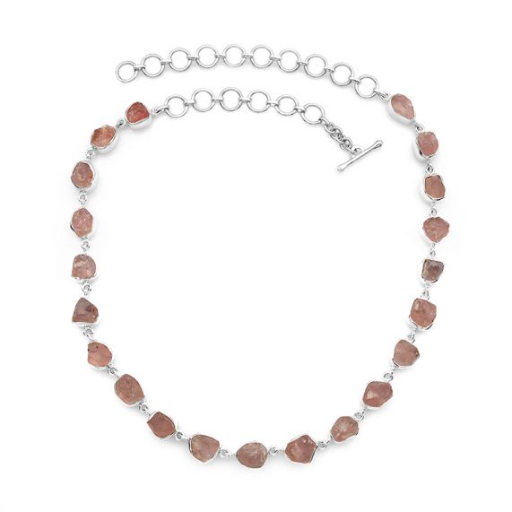 Rose Quartz Rough Necklace