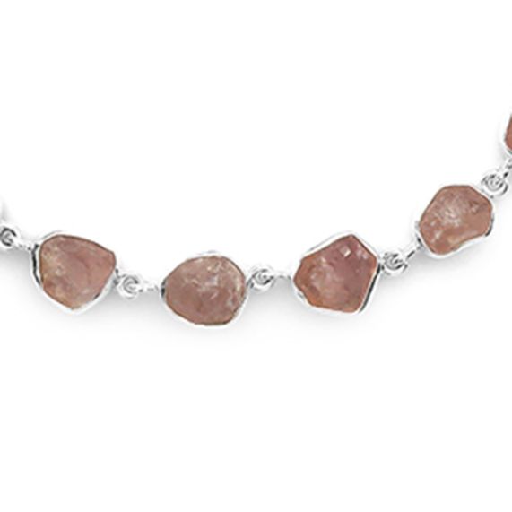 Rose Quartz Rough Necklace