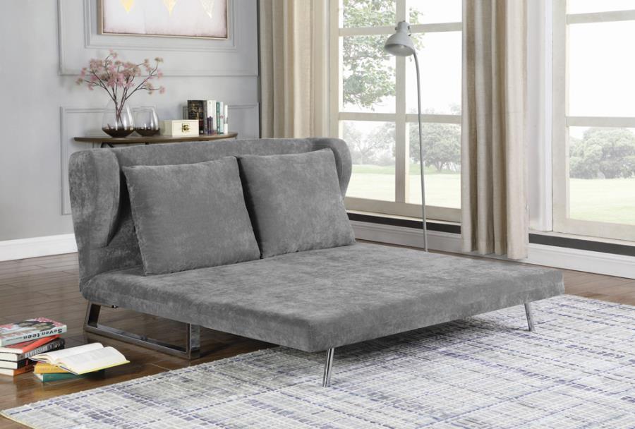 Vera Grey Upholstered Sofa Bed
