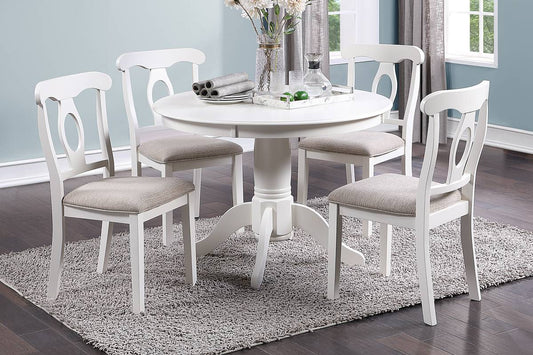 Circular White Dining Table