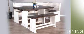 Carriage House Breakfast Counter Bench Table